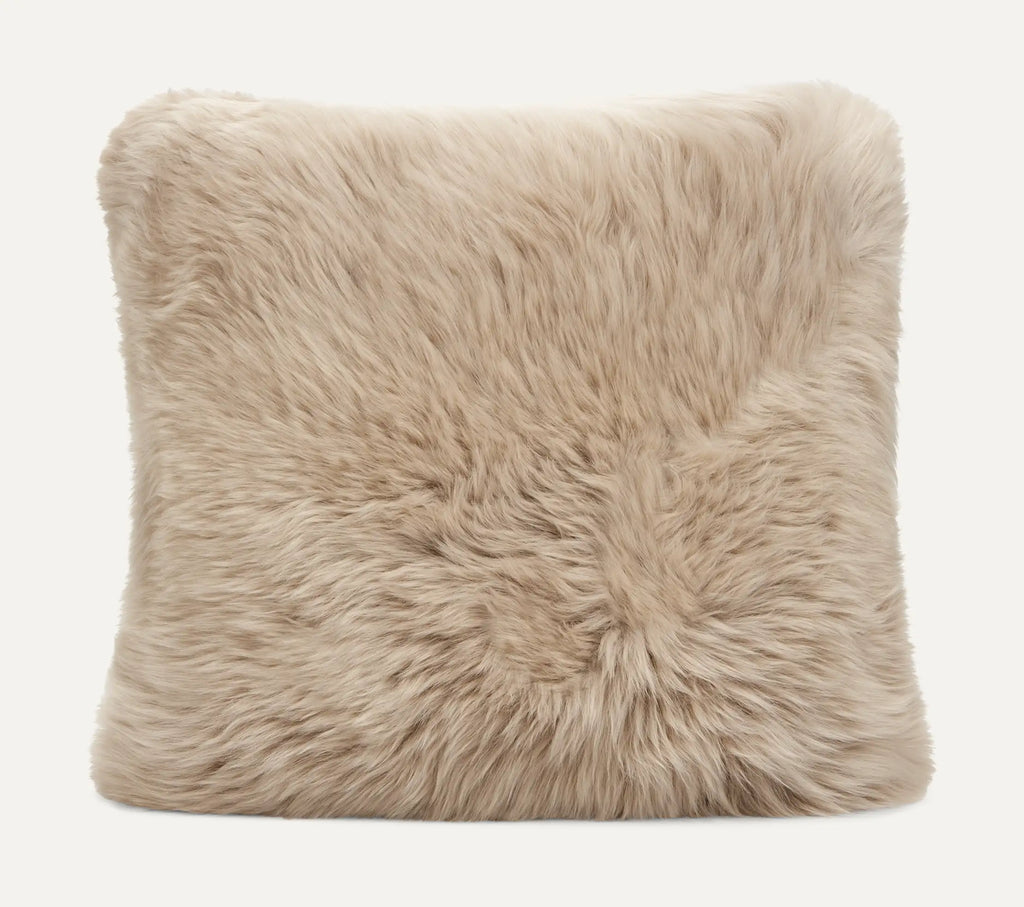 Home Sheepskin Pillow - SAND