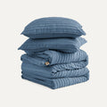 Home Devon Texture Comf Set King - TAHOE BLUE