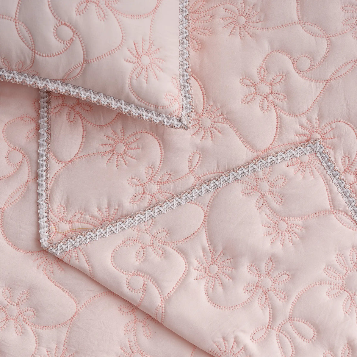 Home Botanic Quilt Set Queen - HIMALAYAN SALT / CAMEO ROSE