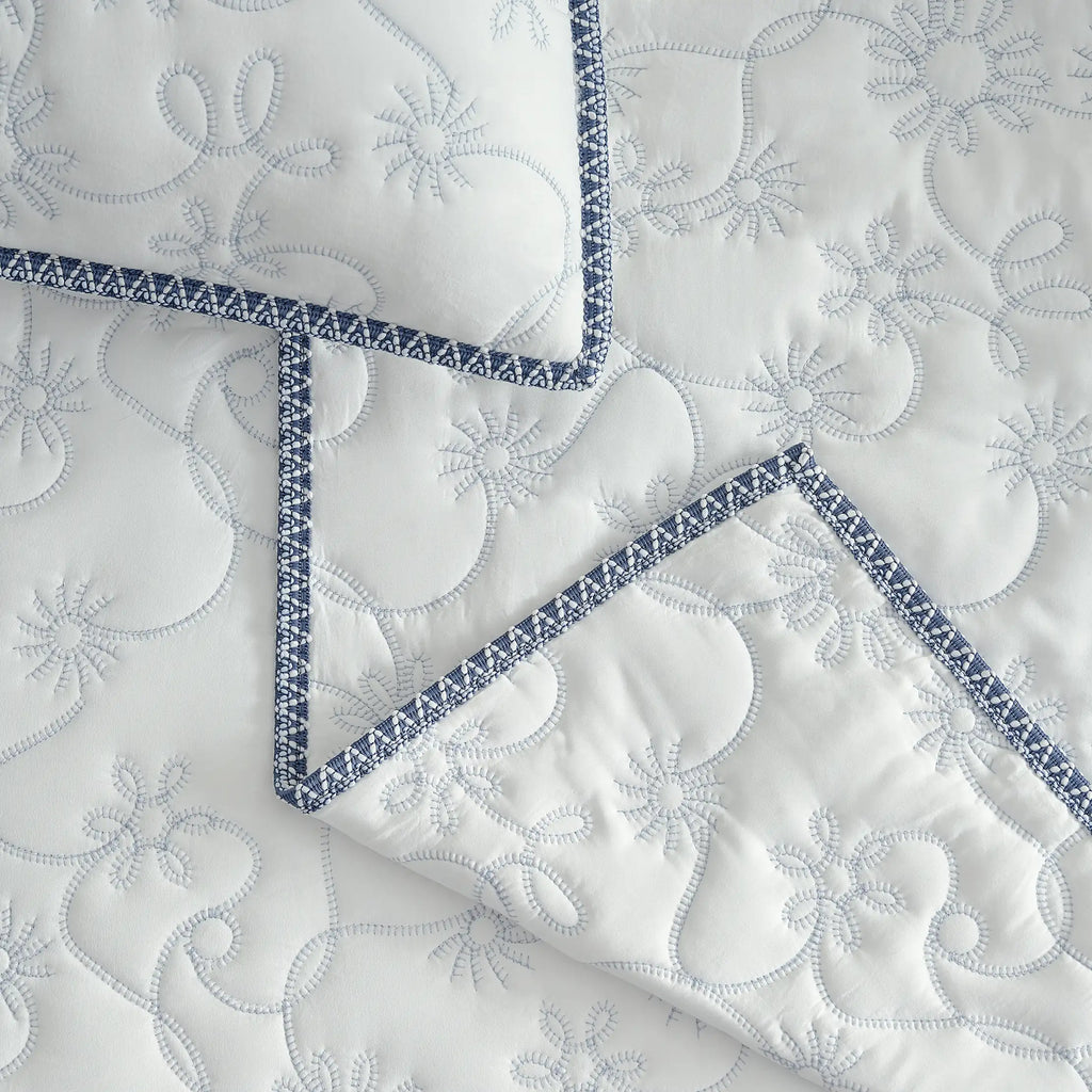 Home Botanic Quilt Set King - SNOW / LILAC HINT