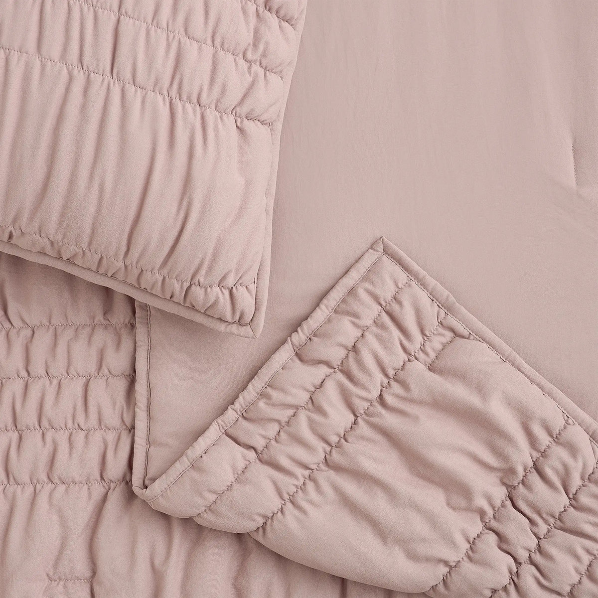 Home Devon Tide Quilt Set F/Q - ROSEWOOD