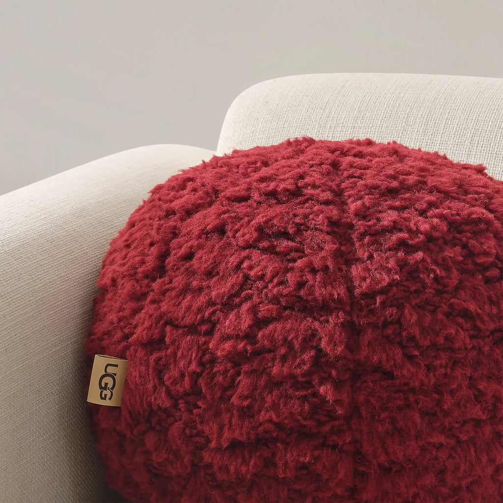 Home Shira Puff Pillow 14" - COFFEE BERRY