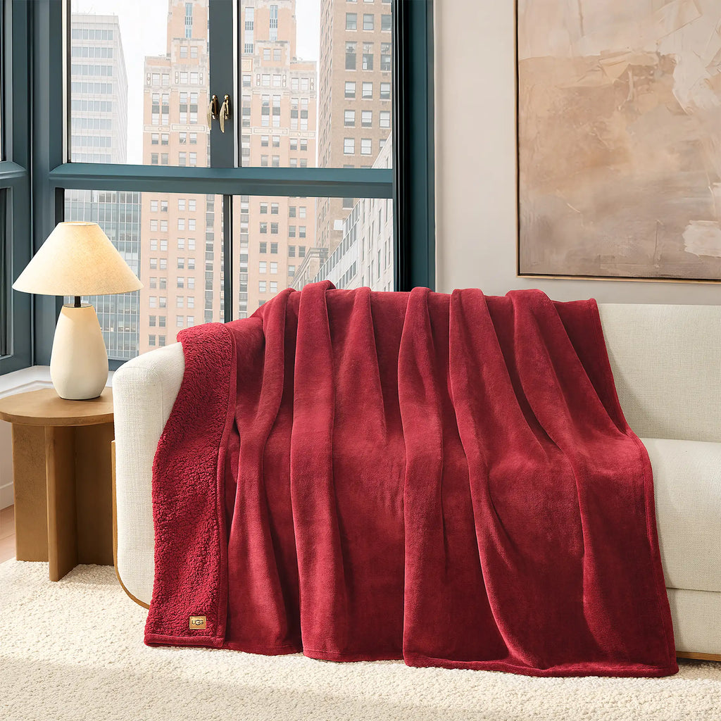 Home Avery XL Throw 90"x92" - COFFEE BERRY