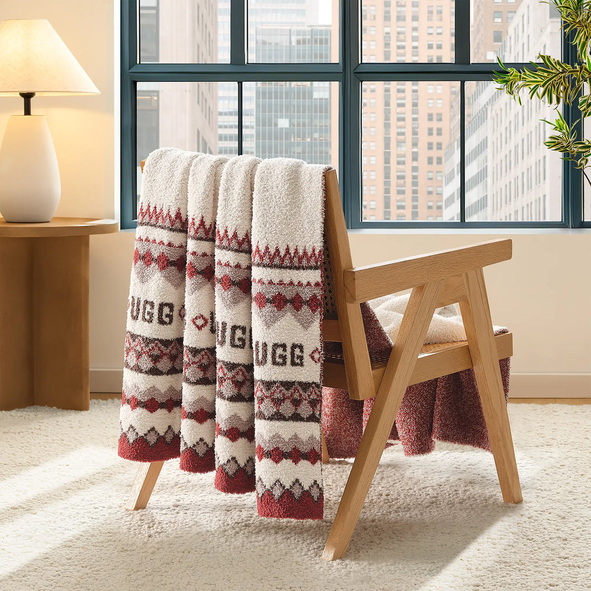 Home Polaris UGGisle Throw 50"x70" - CREAM